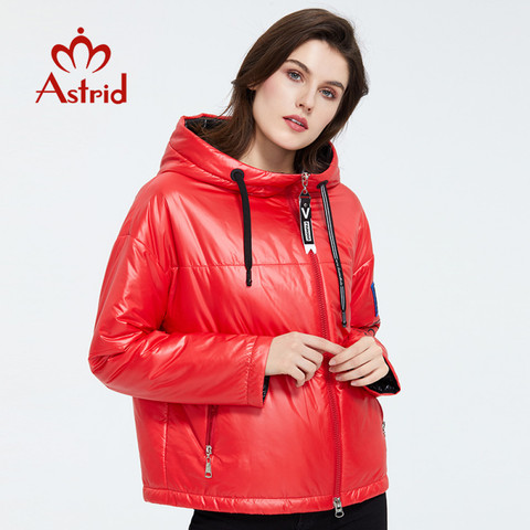 Astrid 2022 Spring  Women Parka  with cap design Thin Cotton Casual outerwear high quality  Short clothing Bright Color ZM-3083 ► Photo 1/6