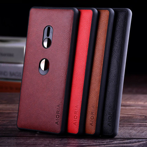 Case for Sony Xperia 1 XZ3 XZ4 funda luxury Vintage Leather skin capa with Slot phone cover for Sony Xperia 1 XZ3 XZ4 case coque ► Photo 1/6