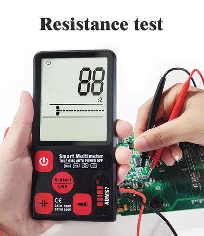 BSIDE Ultra-Portable Voltage Tester Large LCD Digital Smart Multimeter Triple Display TRMS 6000 Counts DMM ADMS7 ADMS9 ► Photo 1/1