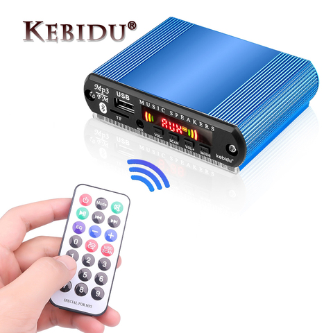 Kebidu 12V Handsfree Bluetooth Car Radio Stereo Mp3 Player Decoder Board Support FM TF card AUX Recording With MIC Car Speaker ► Photo 1/6