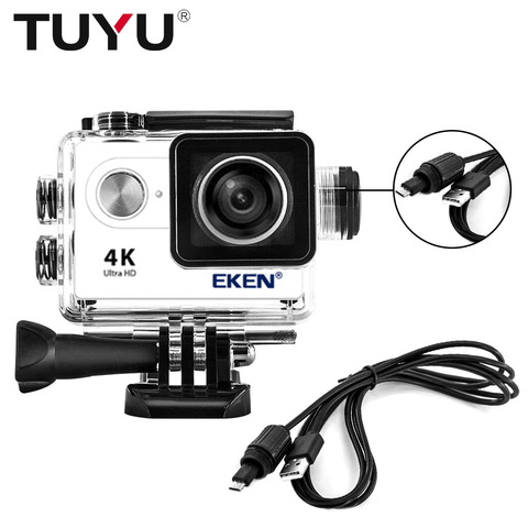 EKEN H9 H9r SJ4000 H5s H9rplus Motorcycle Waterproof Charger Housing Shell Case With USB Cable for GoPro 4 F68 C30 Accessories ► Photo 1/6