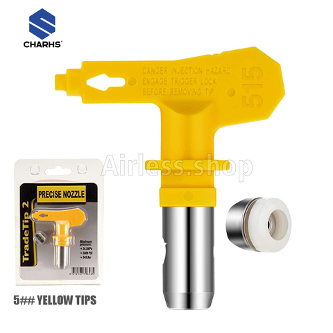 5 series Airless sprayer Tips All model 509---535 yellow nozzle Airless Paint Spray Gun / Airless Sprayer Spraying Machine Parts ► Photo 1/6