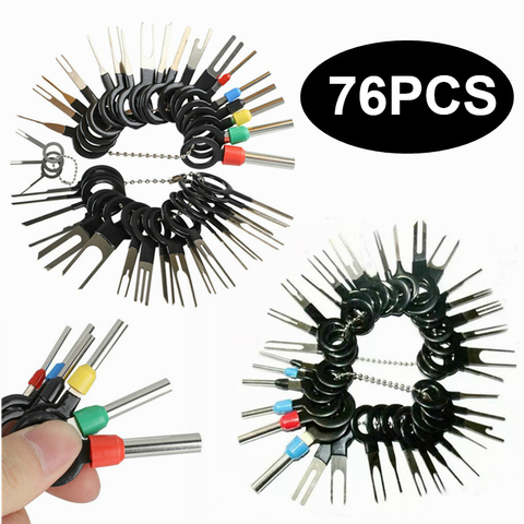 76 Terminal Ejector Kit Car Motorist Kit Tools set of keys for car Removal Puller Pin Extractor Stylus Pinout Connector Tooling ► Photo 1/6