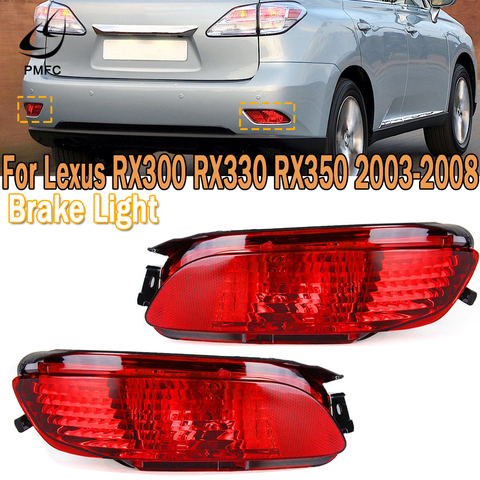 PMFC Car Styling LED Bumper Tail Fog Light Rear Brake Lights Turn Signals Stop Lamp Red Len For Lexus RX300 RX330 RX350 2003-08 ► Photo 1/6