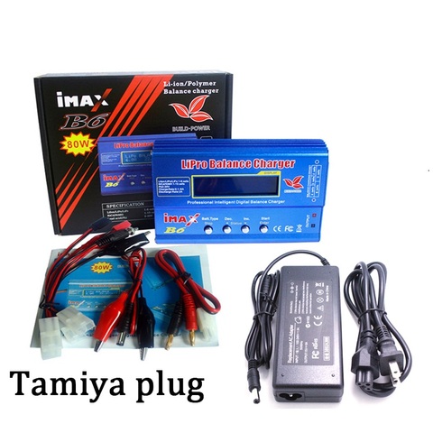 iMAX B6 80W with AC POWER 12v 5A Adapter RC +Tamiya T PLUG for Lipo NiMH NiCd Battery Balance Charger ► Photo 1/5