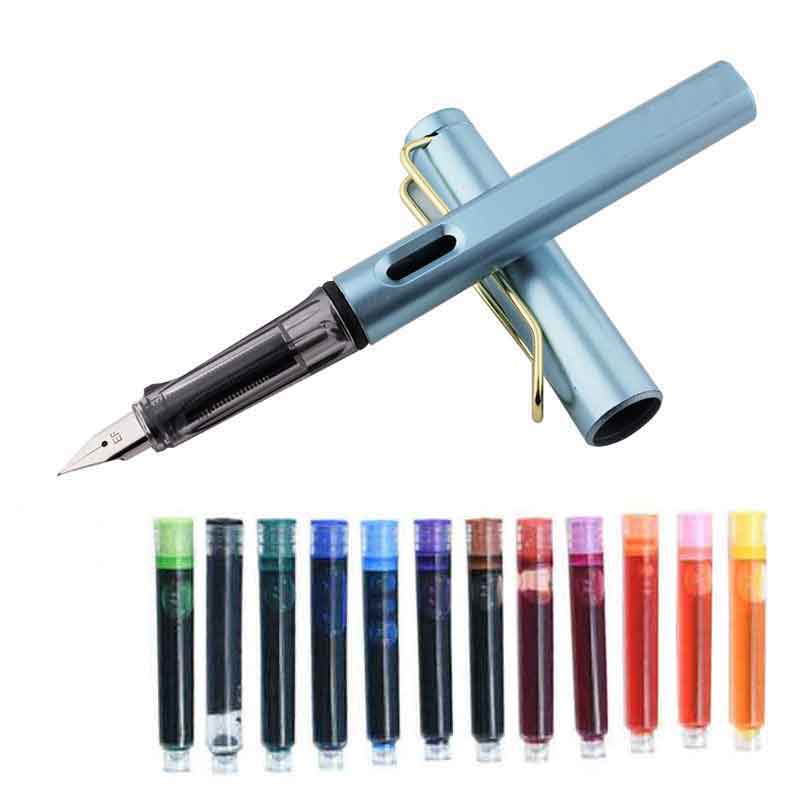 5Pcs/Set Universal Fountain Pen Ink Sac Cartridge Pens Refill Office Stationery 