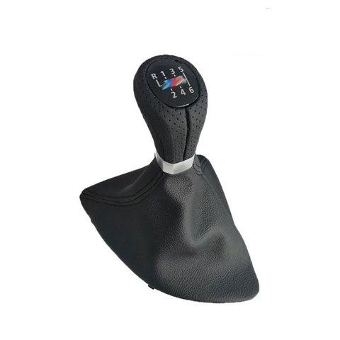 LHD Car Shift Knob Gear Knob With Leather Boot And Frame Car Styling Accessories For Bmw 1 Series E81 E82 E87 E88 ► Photo 1/6