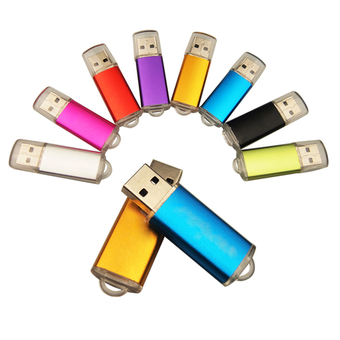 (Over 10pcs Free Logo) DIY Logo Gift Wedding USB Flash Drive 4G 16GB Metal Pendrive USB 2.0 Memory Stick Pen Drive 8G 32GB 128MB ► Photo 1/6