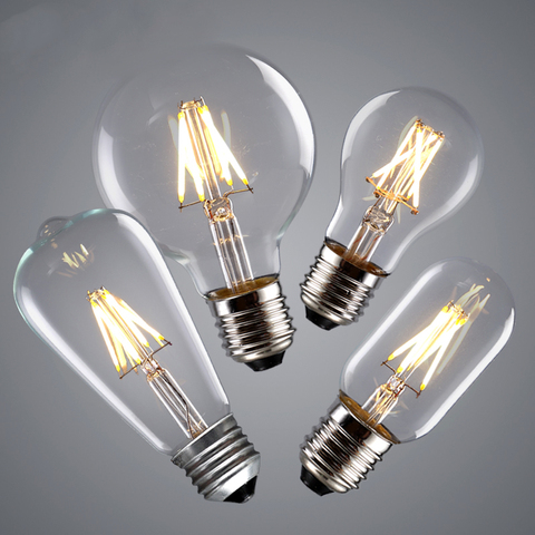 LED Filament Edison Bulb E27 E14 220V Vintage Retro Edison Lamp Candle Light Bulb Chandelier Replace 40w Incandescent Bulb ► Photo 1/6