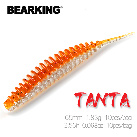 BEARKING Tanta 65mm 1.83g 10pcs Fishing Lure Soft Lure Shad Silicone Baits Wobblers Swimbait Artificial leurre souple ► Photo 1/6