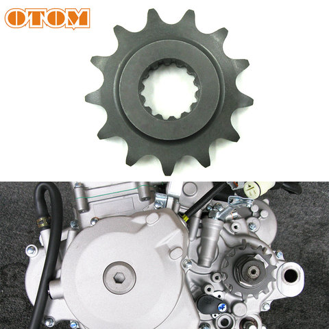 OTOM 13T Small Sprocket Motorcycle Chain 520 530 Front Sprockets Dirt Bike ATV For ZONGSHEN NC450 Engine KAYO T6 K6 BSE ZS450GY ► Photo 1/6