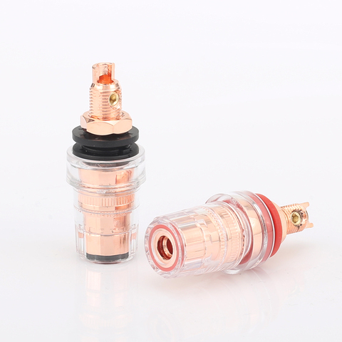 AUDIOCRAST B001 pure copper 99.998% Binding posts speaker connectors Pure copper binding post ► Photo 1/6