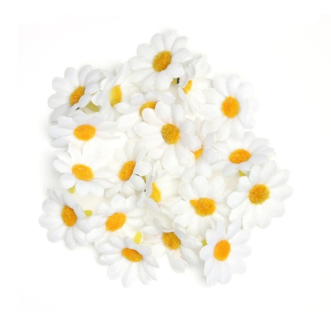 50pcs Artificial Spring Gerbera Daisy Flowers Heads Sunflower DIY Cake/Wedding Party Decoration Artificial Flowers Craft ► Photo 1/6