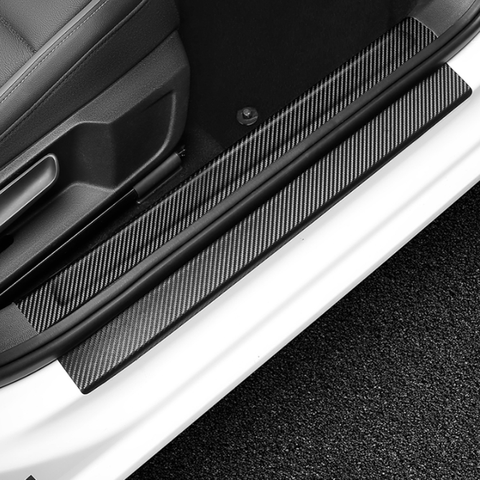 Auto Carbon fiber Door Threshold Plate Protector Sticker for nissan x trail t32 juke qashqai j11 almera for subaru forester xv ► Photo 1/6