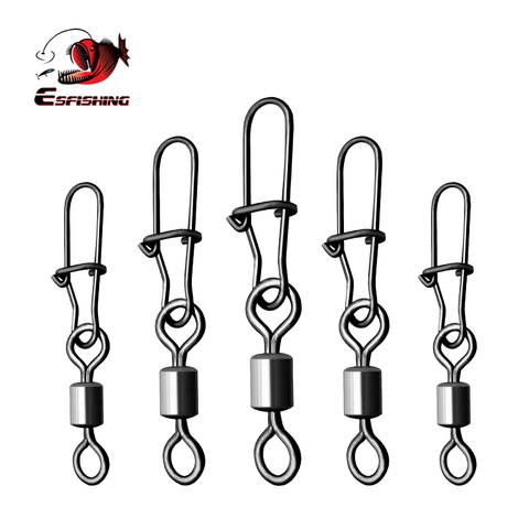 KESFISHING 20pcs Fishing Connector Pin Bearing Rolling Swivel Snap Fishhook Lure Tackle Pesca Fishing Accessories ► Photo 1/5