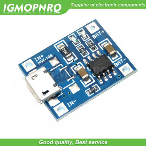 10pcs 5V 1A Micro USB 18650 Lithium Battery Charging Board Charger Module+Protection Dual Functions TP4056 ► Photo 1/1