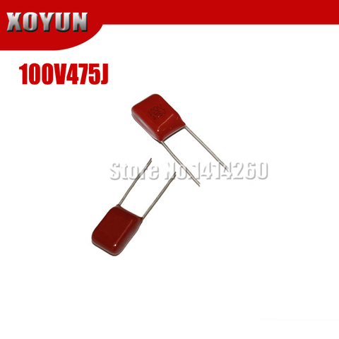 5PCS 100V475J 475J 4.7UF Pitch 10mm 475J 100V CBB Polypropylene Film Capacitor ► Photo 1/1