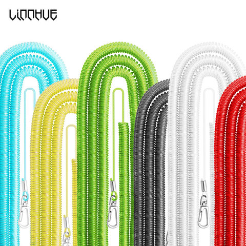 LINNHUE Retractable Spring Elastic Rope Security Gear Tool Anti-lost Phone Keychain Portable Fishing Lanyards Outdoor Tools ► Photo 1/6