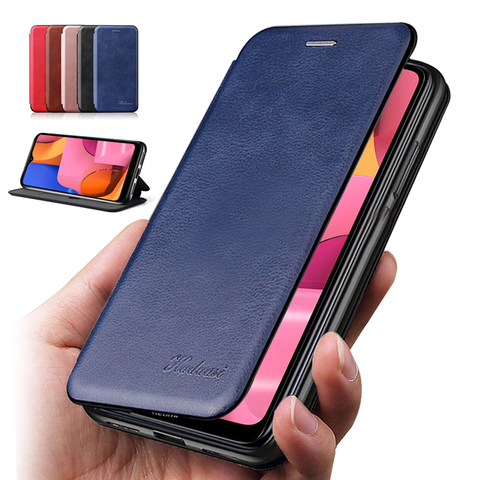 for samsung galaxy a20s a 20 case Leather Flip Book Wallet Stand Phone Case on sumsung a 20s 20a etui caso cover a207f a205f ► Photo 1/6