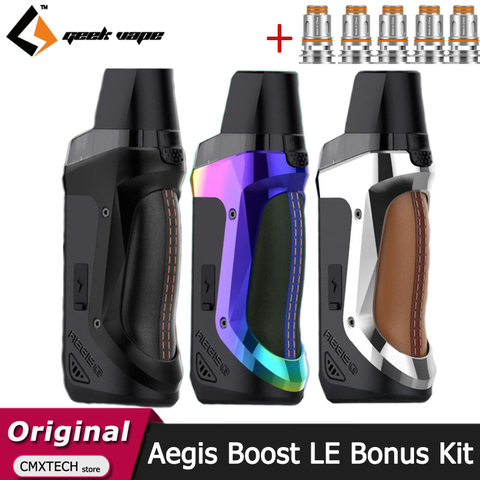 Geekvape Aegis Boost LE Bonus Kit Pod 3.7ML Cartridge 40W Vape Luxury Edition with 5 Coils Electronic Cigarette Vaporizer ► Photo 1/6