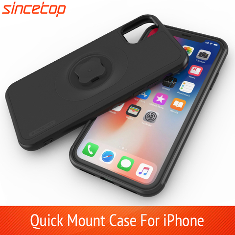 Bike Shockproof Case With Quick Mount Protect Case For iPhone 11 Pro XsMax Xr 8 Plus 7 6s Armband Belt Clip Bicycle Phone Holder ► Photo 1/6