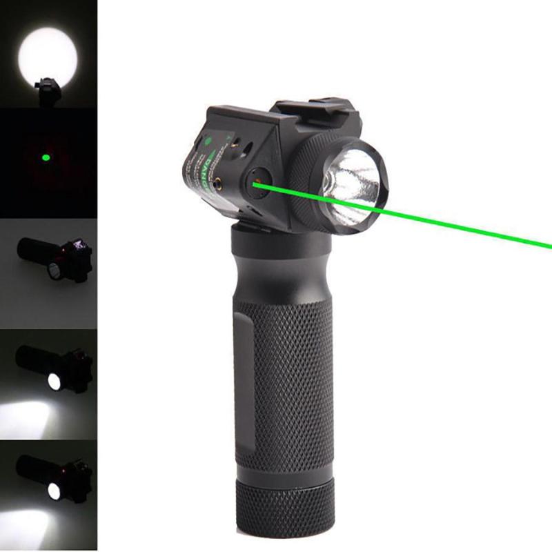 Combo LED Flashlight Green/Red Laser Scope Sight 20mm Picatinny Rail For Hunting 