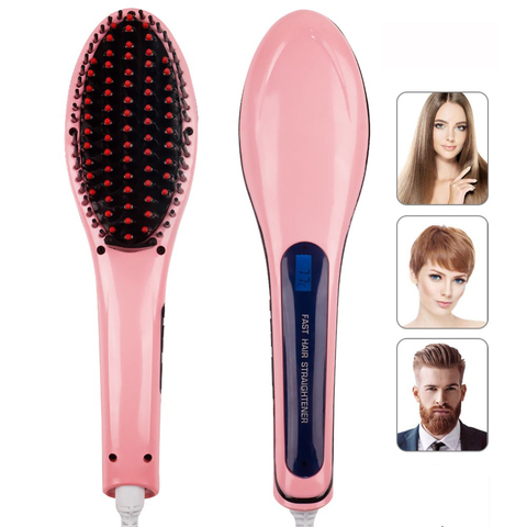 Hair Straightener Brush Hair Electric Brush Comb Irons Straight Hair Comb brush Hair Straightener Curler styling tool ► Photo 1/6