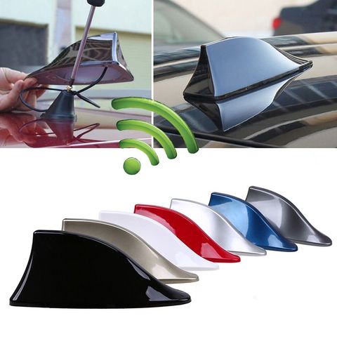 Car Shark Fin Antenna Car Radio  Shark Antenna Radio FM Signal Design Aerials Antenna Car Styling Decoration ► Photo 1/6