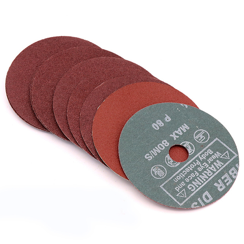 5/10/20PCS  4'' 100mm x 16mm Fibre Sanding Discs Abrasive 24 - 120 Grit for Angle Grinder ► Photo 1/4