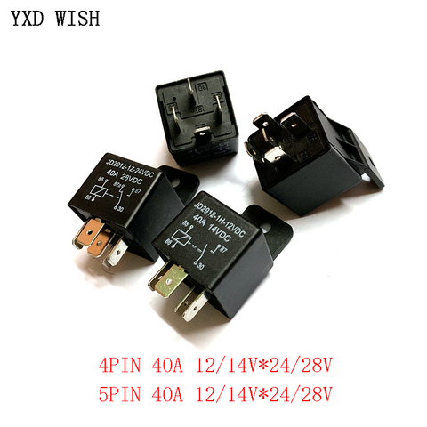 4 Pin 5 Pin 40A 12V Waterproof Car Relay  Automotive Relays Mayitr Normally Open DC 12V 24V 28V for Head Light Air Conditioner ► Photo 1/6