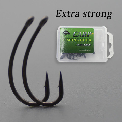 20PCS Top Class Carp Hook Kurv Shank PTFE Coating Carp Fishing Hook Barbed Carp Coarse Fishing Tackle Size 2 4 6 8 ► Photo 1/1