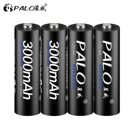 4Pcs AA Battery Rechargeable Batteris 1.2V AA 3000mAh Ni-MH Pre-charged Rechargeable Battery 2A Bateria 3A for Camera Flashlight ► Photo 1/6