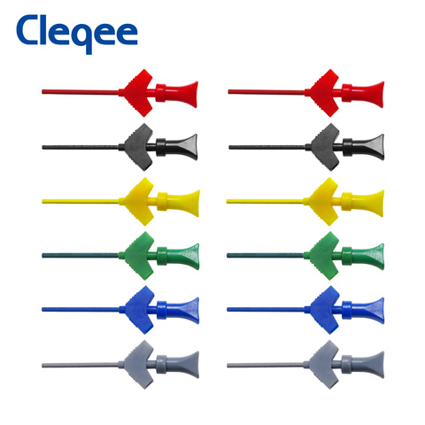 Cleqee SMD IC Testing Hook mini Logic Analyzer Grabber Internal Spring probes clips jumper connect Dupont Test Lead Accessory ► Photo 1/6