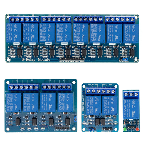 1 2 4 8 channel 5V relay module with optocoupler. Relay Output 1 2 4 8 way relay module  In stock  For ARDUINO ► Photo 1/6