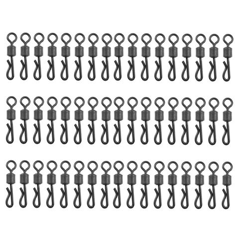 Fishing Connector Q-Shaped Bearing Swivel Quick Change Swivels For Carp Fishing Terminal Tackle Accessories 25/50/75/100 pcs/lot ► Photo 1/6