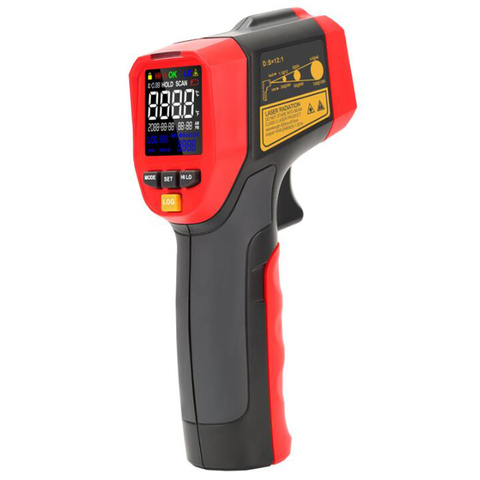 UNI-T UT301A+/UT301C+ Non-Contact Laser LCD Display IR Infrared Digital C/F Selection Surface Temperature Pyrometer Imager. ► Photo 1/6