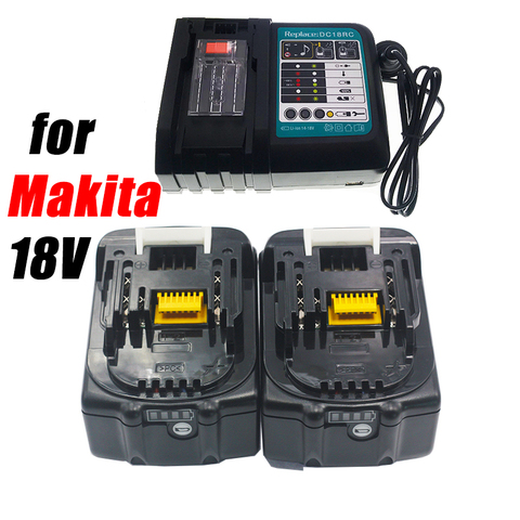 2022 For Makita 18V 6000mAh 5.0AH / 6.0Ah Rechargeable Power Tools Battery With LED Li-Ion Replacement LXT BL1860B BL1860 BL1850 ► Photo 1/6