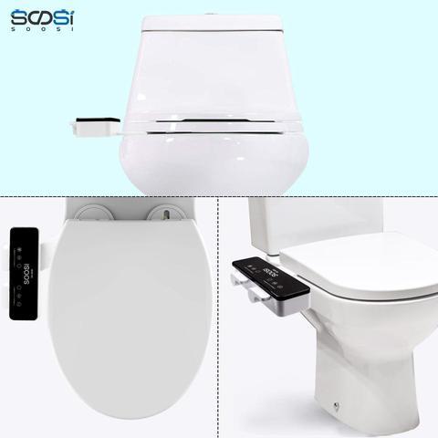SOOSI Non-Electric Mechanical Toilet Seat Bidet Attachment Ultra Thin Dual Nozzle Sprayer Fresh Water Spray for Personal Hygiene ► Photo 1/1