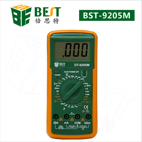 Multimeter DT-9205M Upgraded version Wholesale BEST 9205M Handheld LCD Screen Digital Multimeter With buzzer Test Meter Dropship ► Photo 1/6