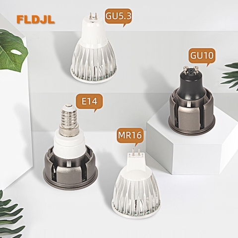 1pcs Super Bright GU 10 Bulbs Light Dimmable Led 85-265V 9W 12W 15W GU10 COB LED lamp light GU10 e14 e27 b22 led Spotlight ► Photo 1/6