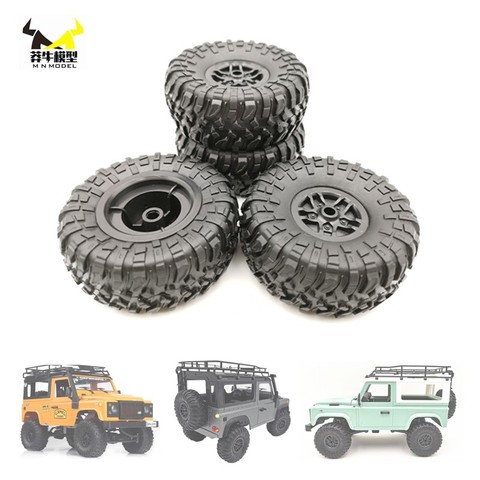 MN WPL RC Car Tires Wheels Rims Set For MN D90 D91 RC Car Spare Parts Crawler Car Assembled Tyre WPL MN Car Truck Parts ► Photo 1/5