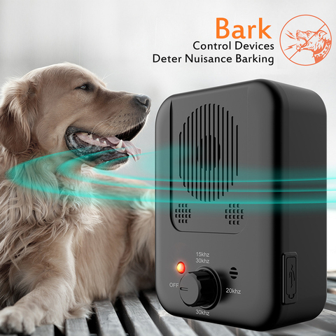 Anti Barking Device Pet Dog Ultrasonic Anti Barking Collars Repeller Outdoor Dogs Stop No Bark Control Training Device Supplies ► Photo 1/6
