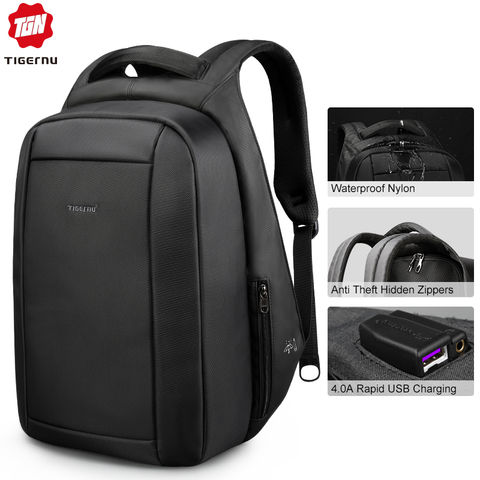 Tigernu Splashproof Anti Theft Men's Backpacks 15.6inch Laptop Notebook USB Backpack for Teenage Women Male Mochila ► Photo 1/6