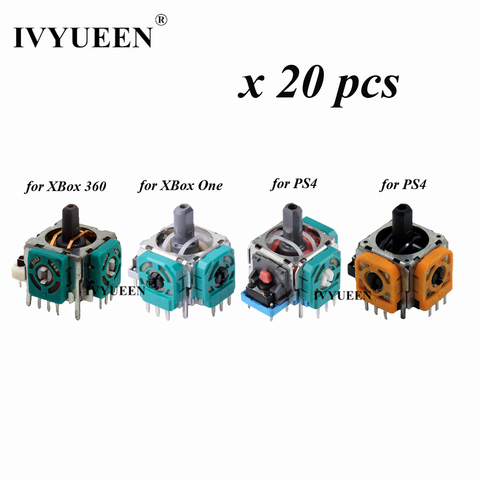 IVYUEEN 20 pcs 3D Analog Thumb Sticks Sensor Module Potentiometer for PlayStation 4 PS4 Pro Slim Controller for XBox One 360 ► Photo 1/6