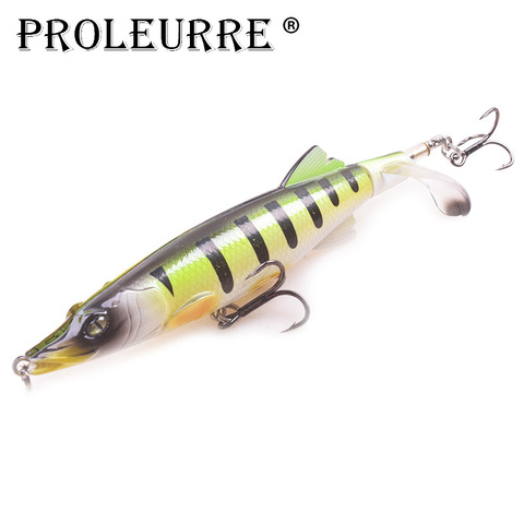 Proleurre Whopper Popper Fishing lures 13cm 16cm Hard Baits Soft Rotating Tail Topwater plopper High Quality Floating wobblers ► Photo 1/6