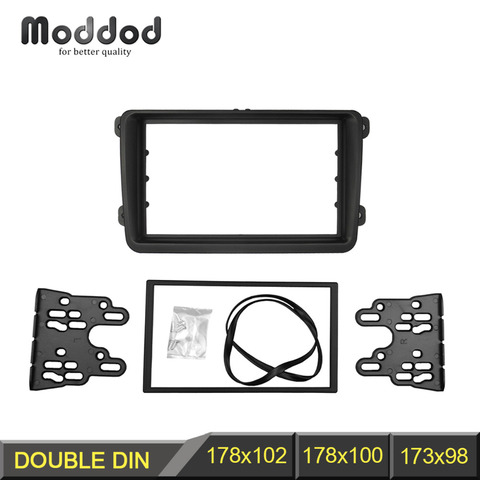 Radio Fascia for VW Touran Caddy Jetta Golf Passat SKODA Fabia Octavia Seat Leon Stereo Panel Trim Kit DVD Frame ► Photo 1/6