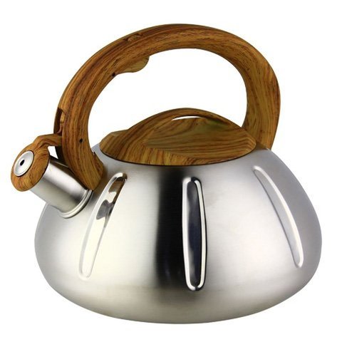 Stainless Steel Kettle Kettle Gas Gas Cooker Teapot Automatic Sound Kettle Whistle Camping Tea Kettle  Enamel Pot Camping ► Photo 1/6