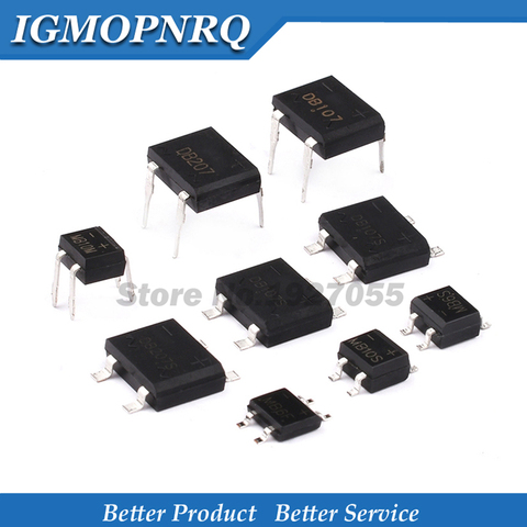 DB107 DB107S MB10M MB10S 1A1000v DIP-4 SOP-4 New Oiginal Single Phases Diode Rectifier Bridge ► Photo 1/6