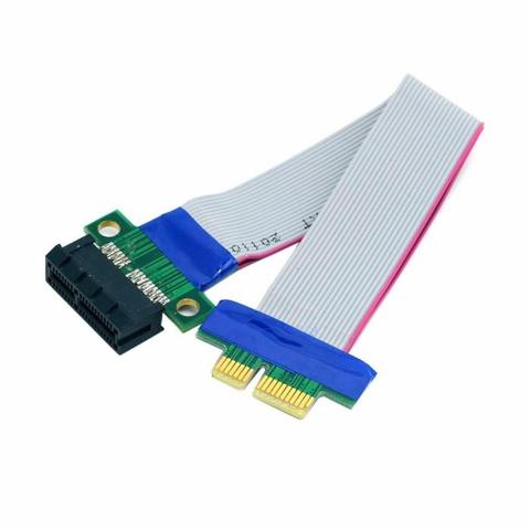 Drop Shipping PCI Express Flex Relocate Cable PCI-E 1X to 1x Slot Riser Card Extender Extension Ribbon for Bitcoin Miner ► Photo 1/6