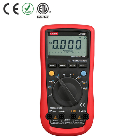 UNI-T UT61E UT- 61E Digital Modern Multimeter UT61E medidor DC AC Tester com RS232 Interface para PC ► Photo 1/4